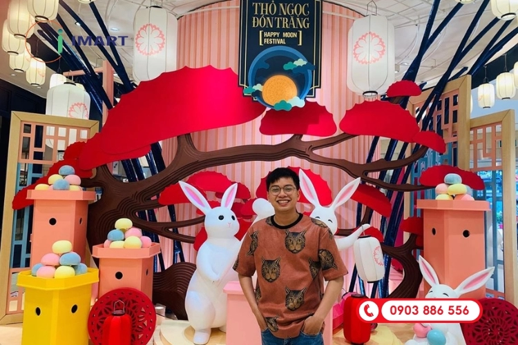 mo hinh trung thu 1 250 - Mô hình trang trí trung thu composite độc đáo